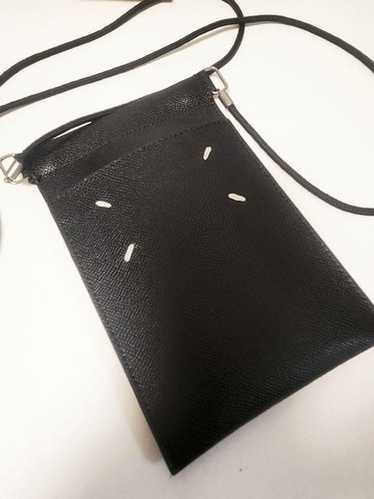 Leather phone pouch in black - Maison Margiela | Mytheresa