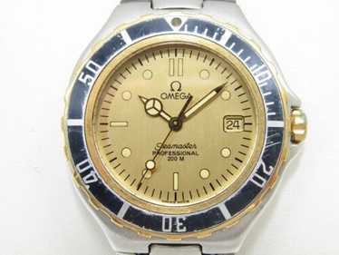 正規OMEGA Seamaster Professional 200M GOLD Omega Seamaster 200m Pre Bond 18K Gold Bezel Large Size