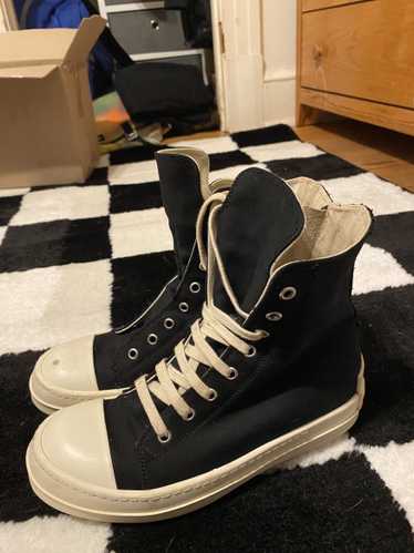 靴 Rick Owens drkshdw ramones sneakers hi Rick Owens Women's Drkshdw Ramones Hi Top Zipper Black shoes