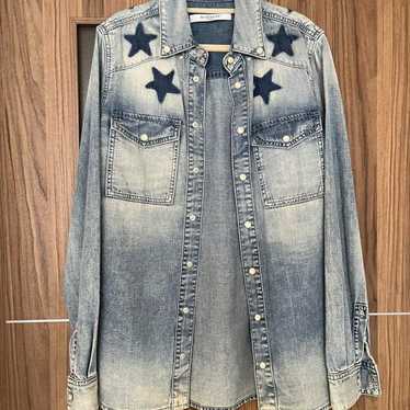 GIVENCHY ジバンシー　デニムシャツ　星　スター GIVENCHY / ジバンシー スター デニム シャツ メンズ 長袖