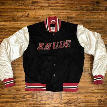 Rhude jaket 迷彩　Sサイズ RHUDE EXCLUSIVE HILLS VARSITY JACKET BROWN AND BLACK MEN
