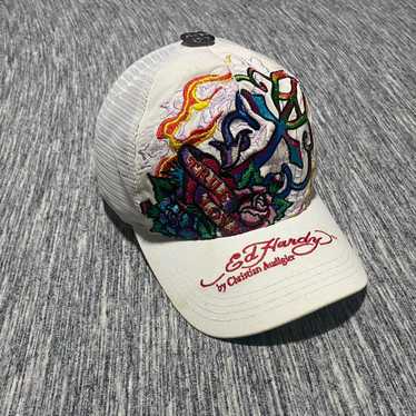 ◆Ed Hardy◆スカル ホワイト キャップ 送料込 Ed Hardy エドハーディホワイト スカル刺繍キャップ - メルカリ
