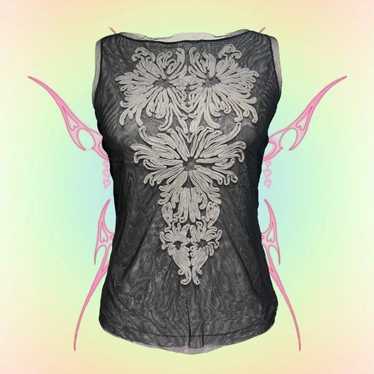 Vivienne Tam - タンクトップ（2000年頃） Vintage vivienne tam black - Gem