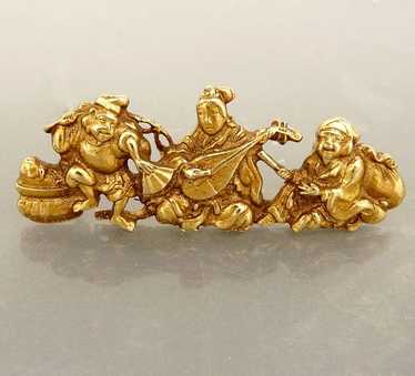 【極希少】ALVA MUSEUM REPLICAS ブローチ 龍 ゴールドカラー Signed Alva Museum - Etsy