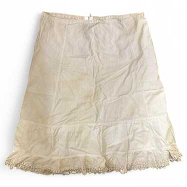 Vintage Women's Skirt - White/Cream - XL – Cream … - image 1