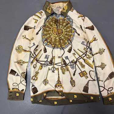 Hermes print silk shirt - Gem