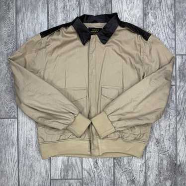 【本革】80s Schott USA製 type A-２（46） Type A -2 vintage brown pilot jacket, cowhide, large size