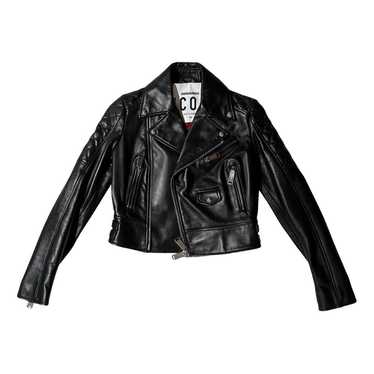 DSQUARED2 レザージャケット サイズ48 Dsquared2 ディースクエアード ジップ レザージャケット - FARFETCH