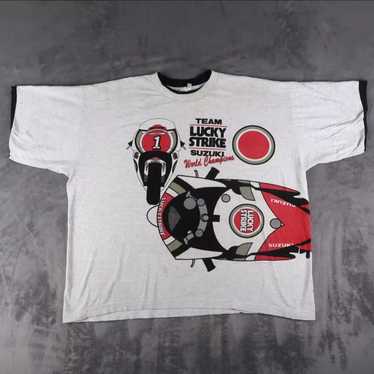 Vintage Lucky Strike Racing T-Shirt Large | Double Double
