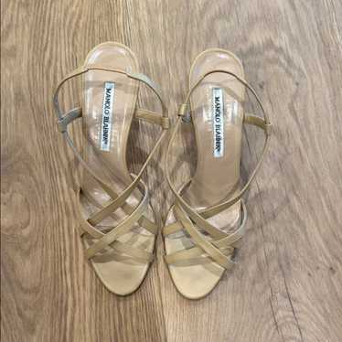 Manolo blahnik tan sandals - Gem