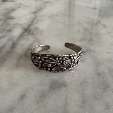 Timothy Yazzie Vintage Native American Navajo Sterling Silver Dome Bracelet Timothy Yazzie Vintage Native American Navajo Sterling Silver Dome Bracelet