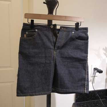Pleated denim skirt burberry - Gem