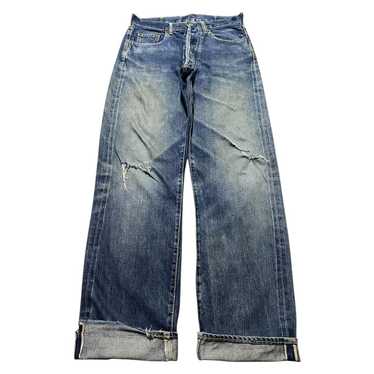 W28 DENIME XX Leather Patch Selvedge Jeans - Etsy
