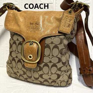 バッグ COACH Bleeker Legacy Soho Hand Bag Rare Rare Limited Edition Coach Bleecker Burnished Leather Khaki