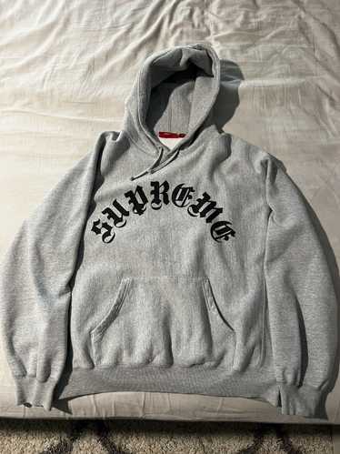 Supreme AW17 Split Old English Hooded Sweatshirts グレー Supreme Split Old English Hooded Sweatshirt Ash Grey Men's