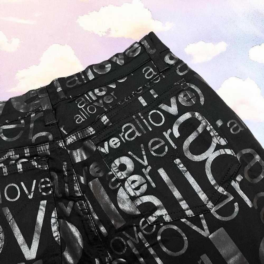 Moschino Vintage 90s Moschino Jeans Love Allover Charcoal Pants