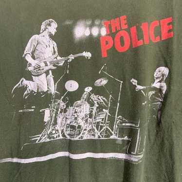 THE POLICE ライブTシャツ Mサイズ オリーブグリーン The police t shirt - Gem