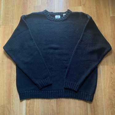 トップス 90s OldGAP Heavyweight Cotton Knit Black Vintage gap cotton knit - Gem