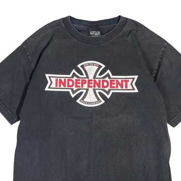 VTG Independent Truck Co. TShirt Mens MED Black Fade 90s Y2K