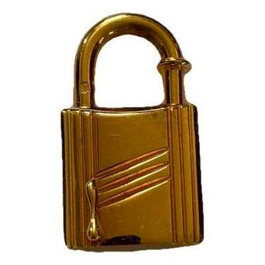 HERMES Cadena Bag Charm Padlock Limited Edition select Gold