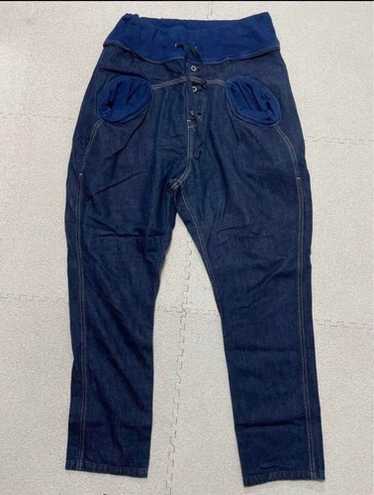 Kapital 11.5oz denim sarouel nouvelle pants - Indigo