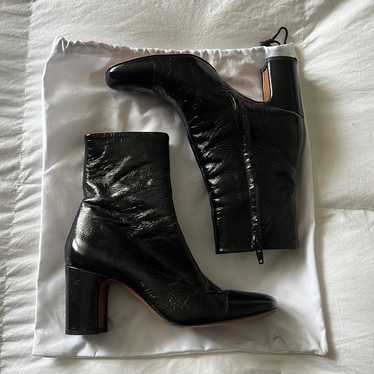 【関税込み】Doria Ankle Boots - Rouje - Leather - Black Black leather ankle boots | Rouje
