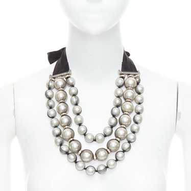 Lanvin/Pearl＆bijoux necklace/France Lanvin/Pearl＆bijoux necklace/France LANVIN-VINTAGE FAUX