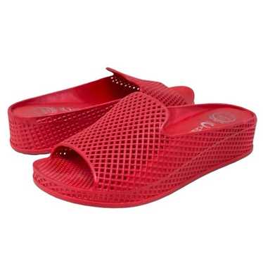 Jeffery Campbell Red Wedge Pool Slides - image 1
