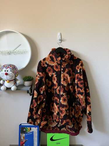 【MARTINE ROSE】BATWING FLEECE LILAC FLORAL MartineRoseFloralLilacBatwingF