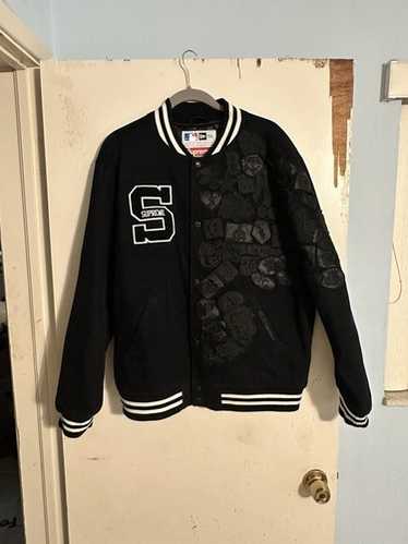 Supreme x New Era x MLB Varsity Jacket 'Black Multi-Color