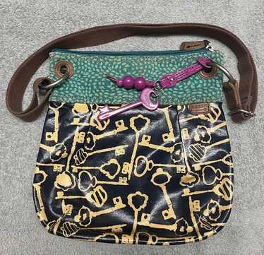 FOSSIL Key-Per Signature Keys Print Coated Canvas… - image 1