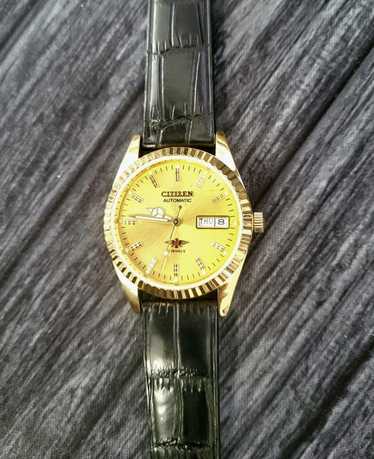 稼働 CITIZEN 腕時計 eagle 7 裏蓋スケルトン 機械式 247 Citizen Eagle 7 74-8455 Automatic 4-283619 Day/Date Vintage