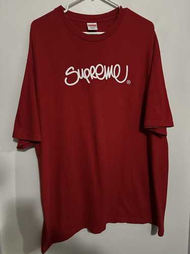 Supreme Washed Handstyle S S Top (SS22) - $50