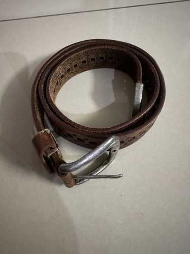 C.P. company レザーベルトmade in ITALY 本物シーピーカンパニーC P COMPANY本革レザーベルトメンズ
