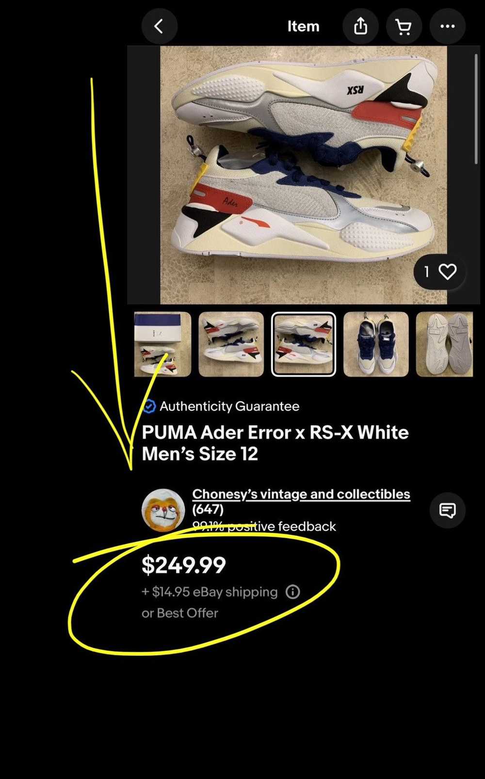 Ader Error × Puma puma ader error rs-x white - image 12