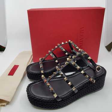 ■VALENTINO GARAVANI■Rockstud Torchon 95 エスパドリーユ Valentino valentino rockstud torchon - Gem