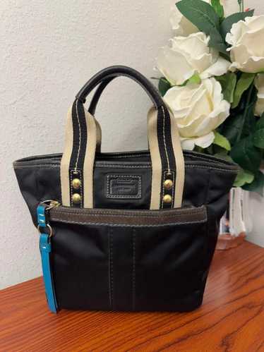 希少✨Vintage Coach Double Pocket Tote Bag Vintage Coach Small Tote Bag - Gem