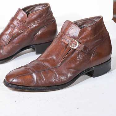 70s/80s USA製 FLORSHEIM ブーツ　ヴィンテージ　9E 茶 Sz 9D FLORSHEIM Vintage 80S Brown Leather Men or Women Ankle