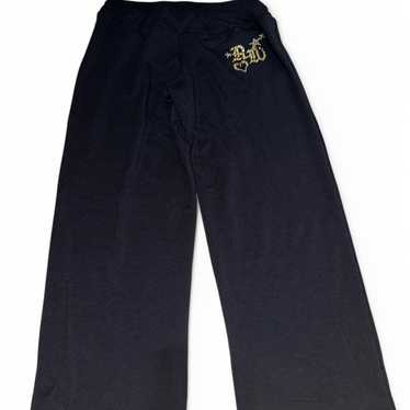 Roca Wear★ sweatpants unisex R31 Vintage Rocawear Sweatpants XL Black Blue Mens Joggers Used