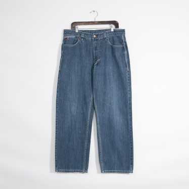 USA 古着 デニムパンツ ENYCE baggy ワイド ルーズ Y2K 選べる4サイズ 】Y2Kヴィンテージダメージワイドルーズデニム