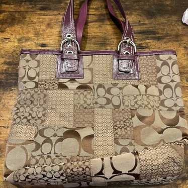 Coach patchwork signature tote - Gem