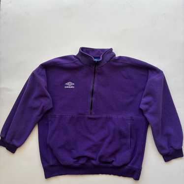 Vintage 90s Umbro Half Zip Windbreaker Jacket Men's Size