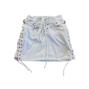 Women's Skirt - White - 25" – REDONE - 70's Lace … - image 1