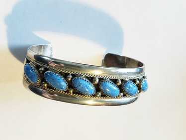 アクセサリー Navajo / HS Herman Smith silver bangle Herman Smith H S Sterling Silver 925 Native American Red