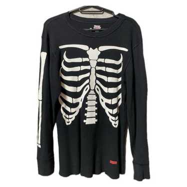 Hanes × Supreme supreme x hanes bones thermal crew - black