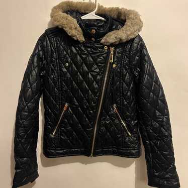 Juicy Couture ファージャケット Amazon.com: Juicy Couture Girls Coat, Faux Fur Hooded Winter
