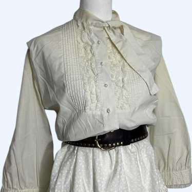 1940s blouse ruffle - Gem