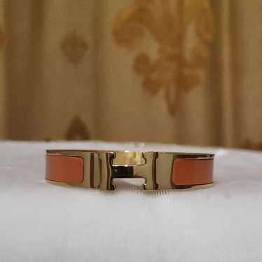HERMES CLIC CLAC H バングル ローズオランジェ Clic Clac H bracelet | Hermès USA