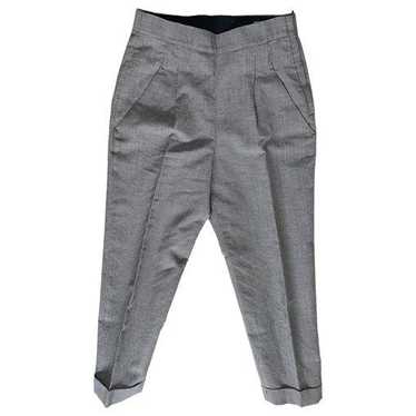 【MARGARET HOWELL】LINEN WIDE TROUSERS Wool Linen Flat Front Culotte – La Garçonne