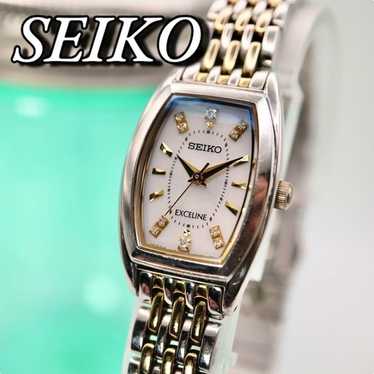 時計 vintage seiko exceline 2p diamond watch Petit Amour Vintage | VERY RARE Vintage SEIKO Exceline Two